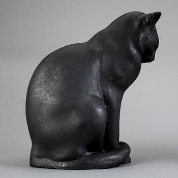 SKULPTUR, gjutjärn, "Jönssons katt", Anders Jönsson, Firma Svenskt Tenn, formgiven 1915.