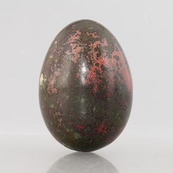 Hans Hedberg, a faience sculpture of an egg, Biot, France.