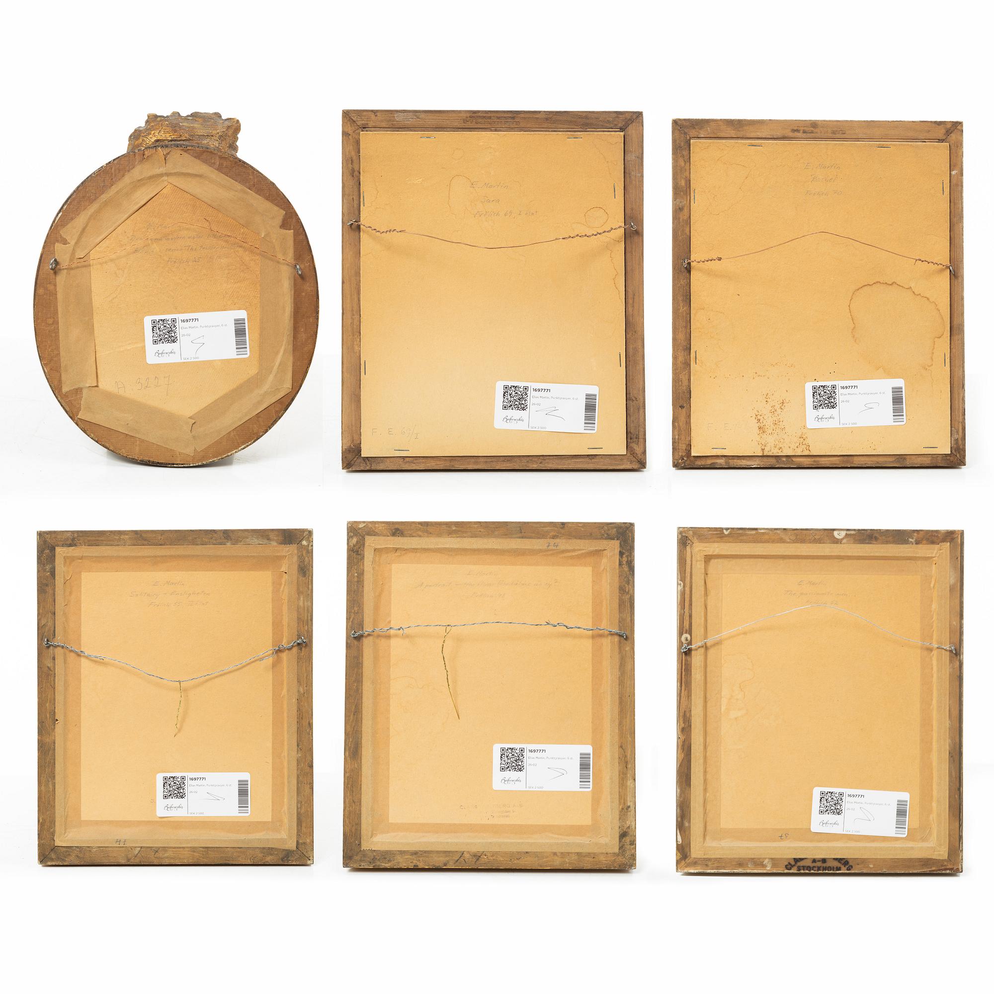 Elias Martin, Engravings, 6 pcs.