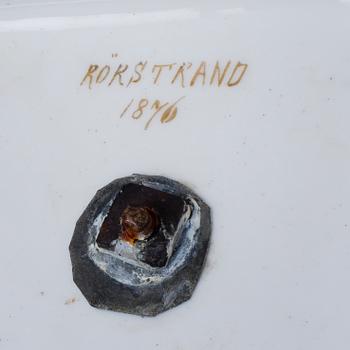A PORCELAIN VASE, Rörstrand dated 1876.