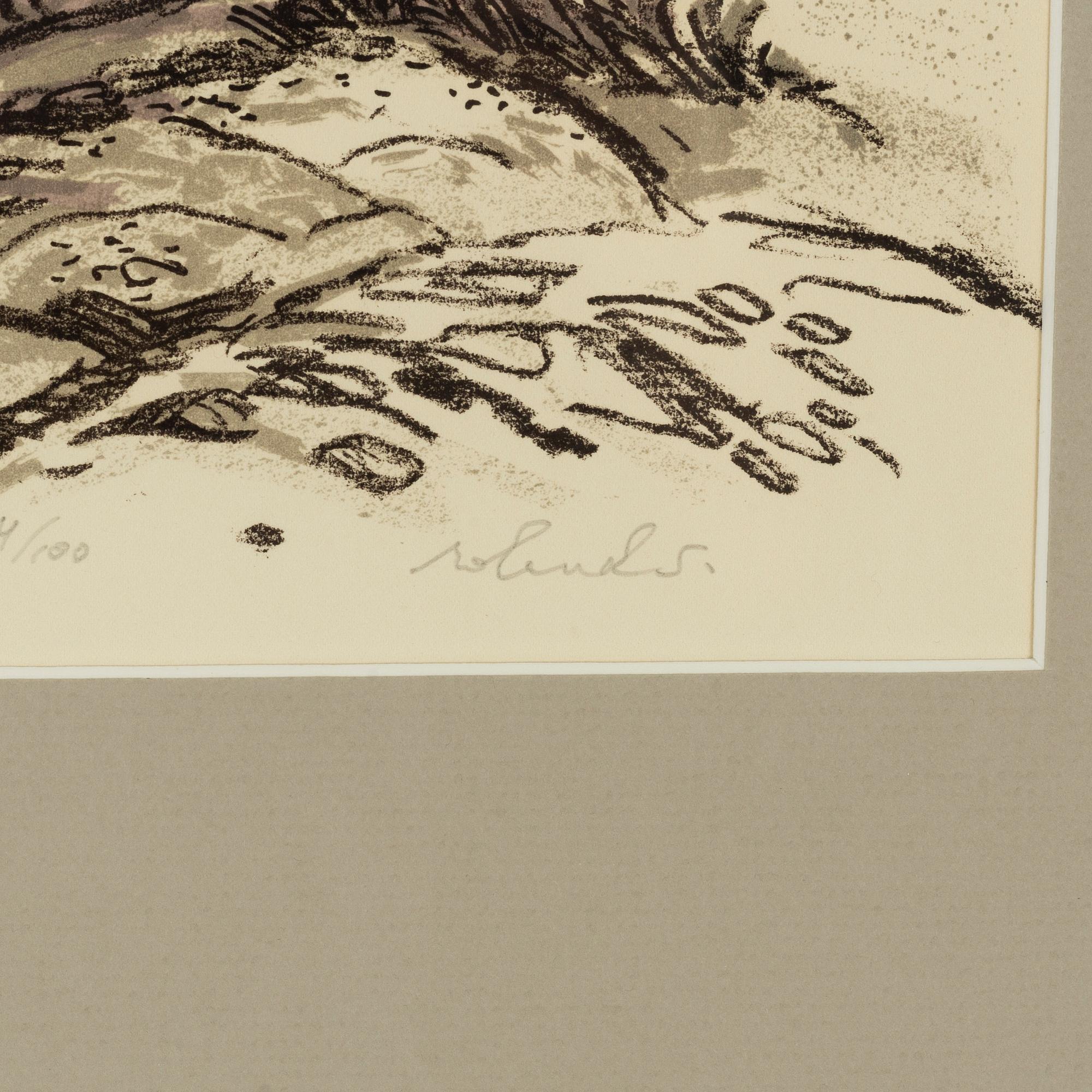 Roland Svensson, 3 litografier, signerade och numrerade.