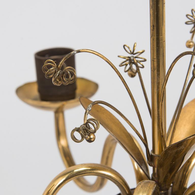 Taklampa,  tillverkare V. Soini Oy, 1900-talets mitt.