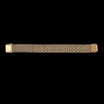 ARMBAND, 18 k guld, 1970, x-länk. Vikt ca 26 gram.