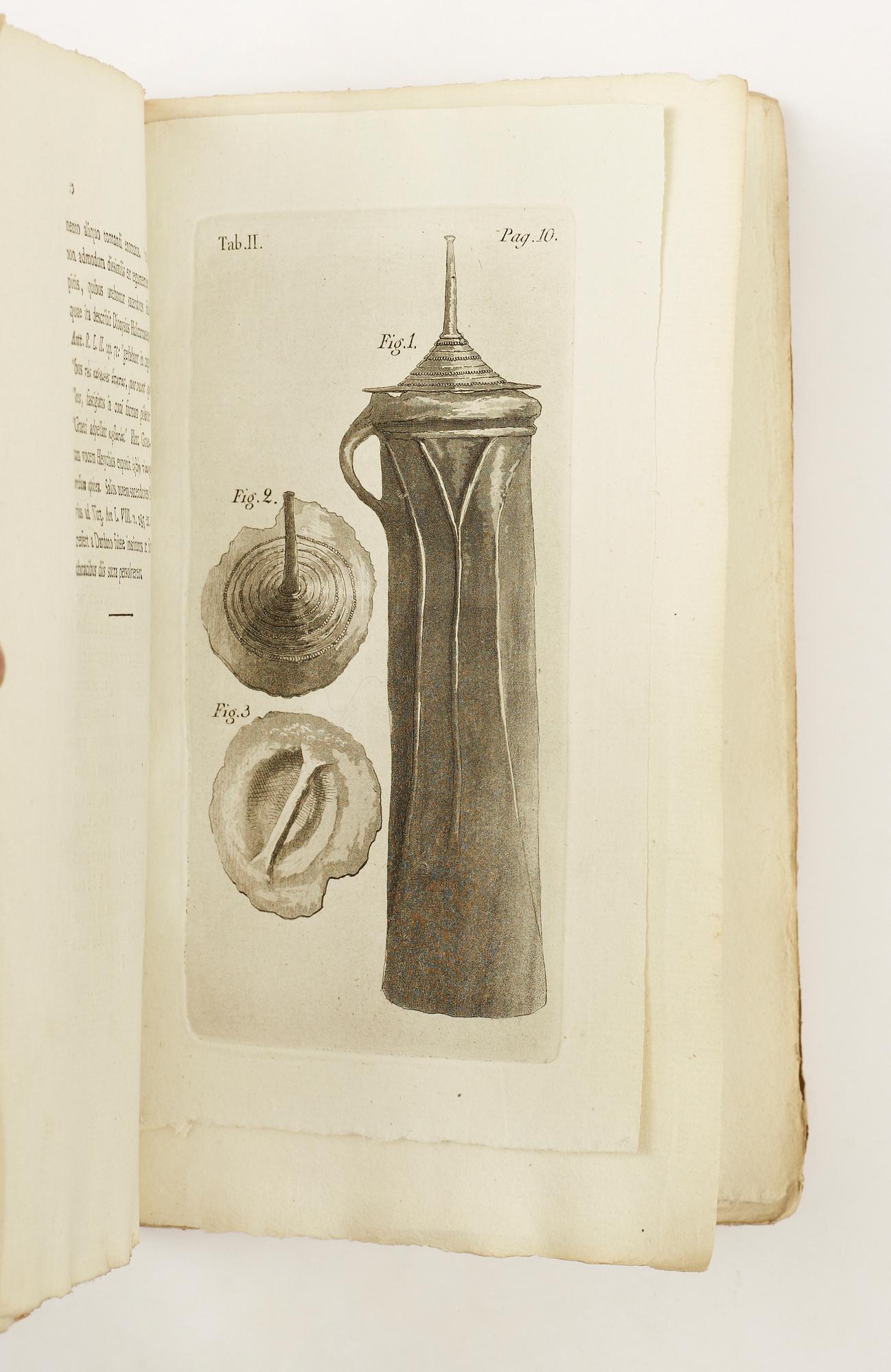 BOK, "Quatuor Monumenta Aenea e terra in Suecia eruta...", av Jonas Hallenberg, Stockholm 1802.