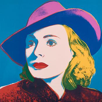 999. Andy Warhol, "With Hat", from: "Three portraits of Ingrid Bergman".