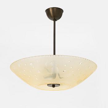 A Swedish Modern ceiling light, 1940's.