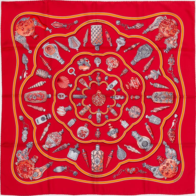 Hermès, scarf, "Qu'importe le flacon".