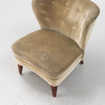 Swedish Modern, an easy chair, 1940's/50's, the model has been sold via Gösta Jonsson.