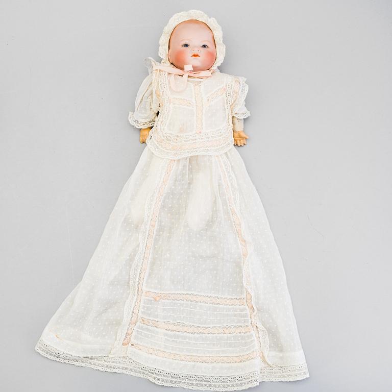 A Bisque head baby doll. Armand Marseille early 20th century.