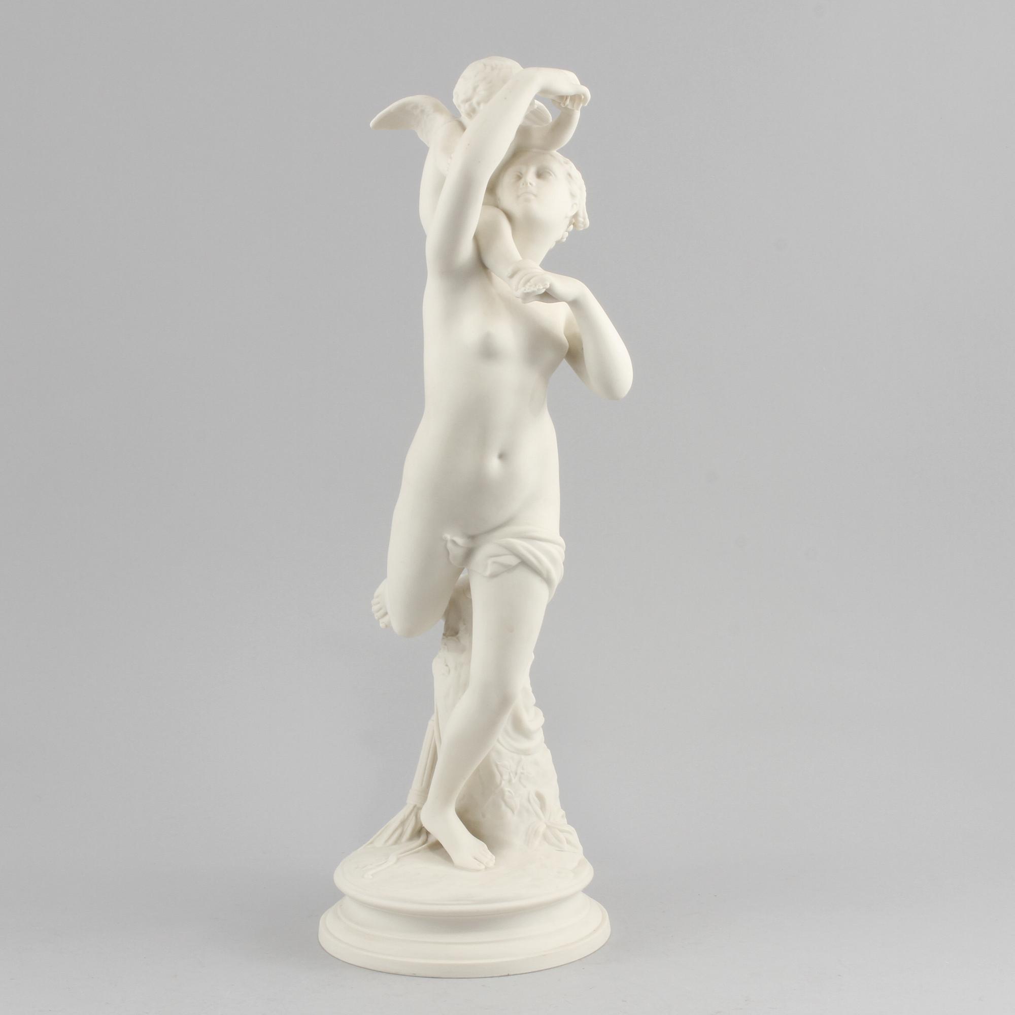 FIGURIN, parian, Gustavsberg, omkring år 1900.