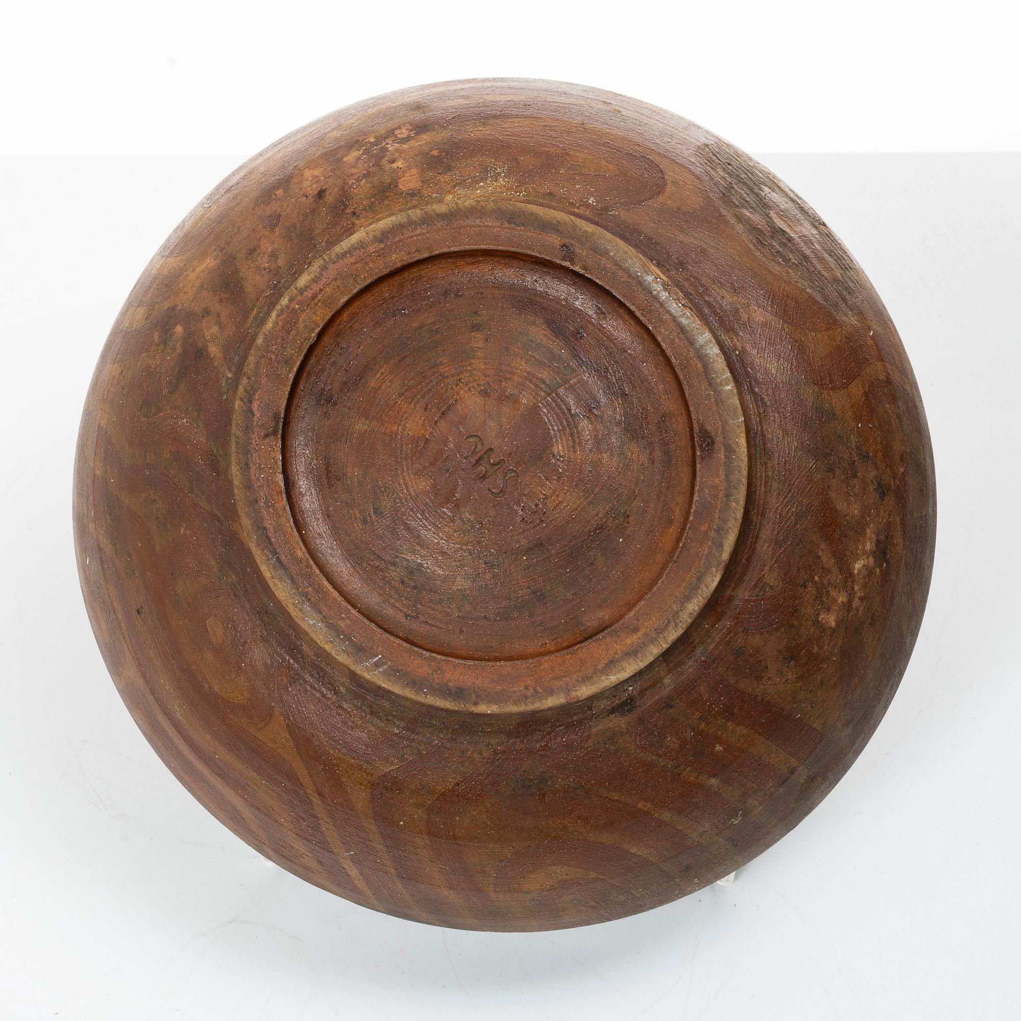 Turned bowl, folk art, 19th century.