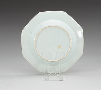 A set of 11 (9+2) famille rose dinner plates, Qing dynasty, Qianlong (1736-95).