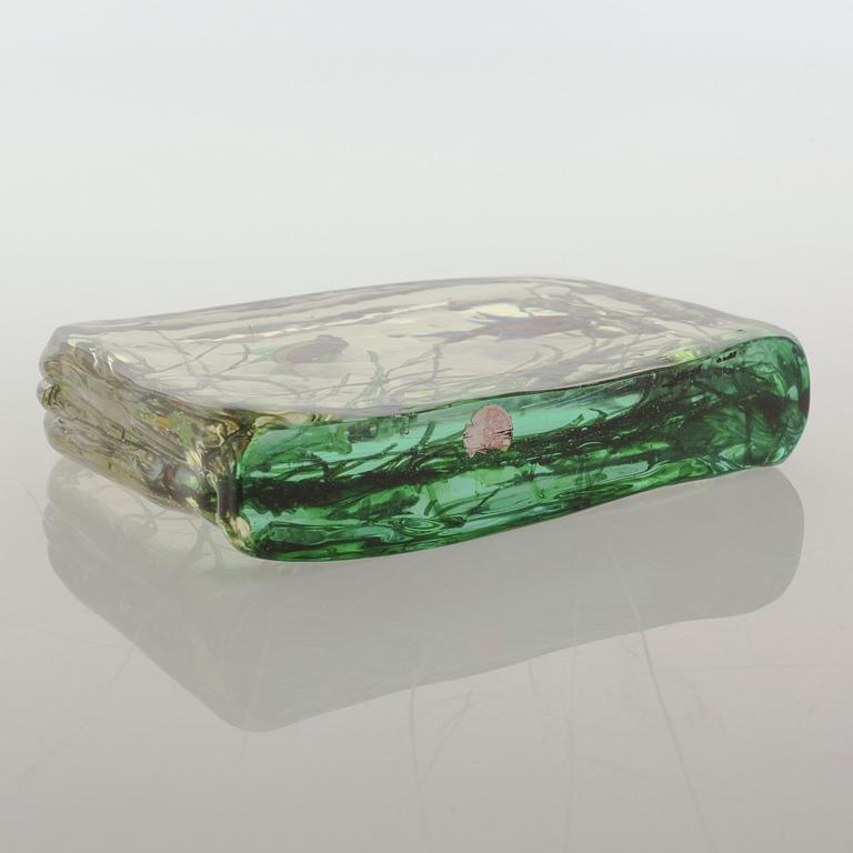 An "Aquarium" glass sculpture, probably by Riccardo Liciata for Murano.