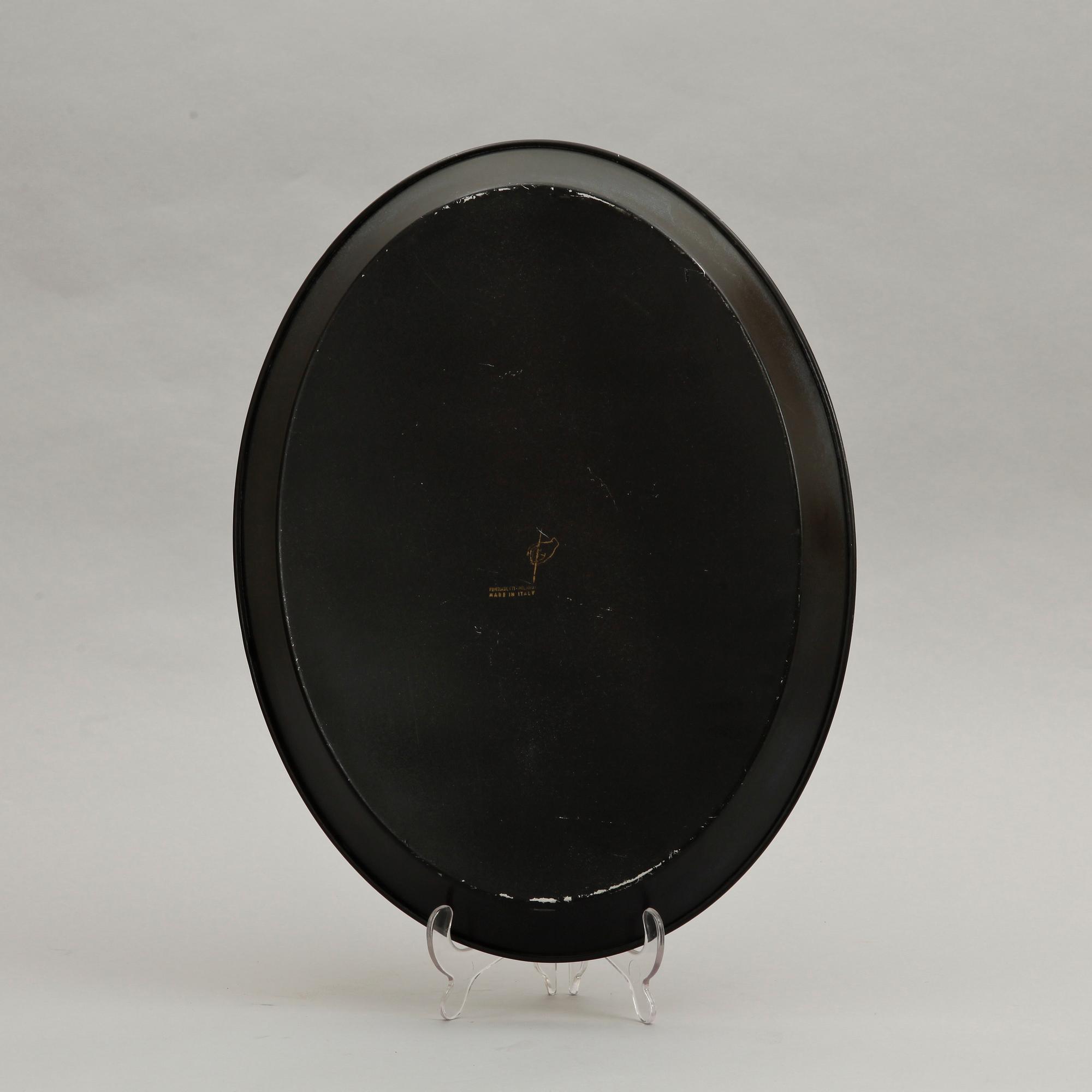 BRICKA, Fornasetti, plåt. 1950/60-tal.