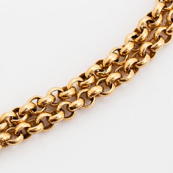 Collier 18K guld signerad WA Bolin.