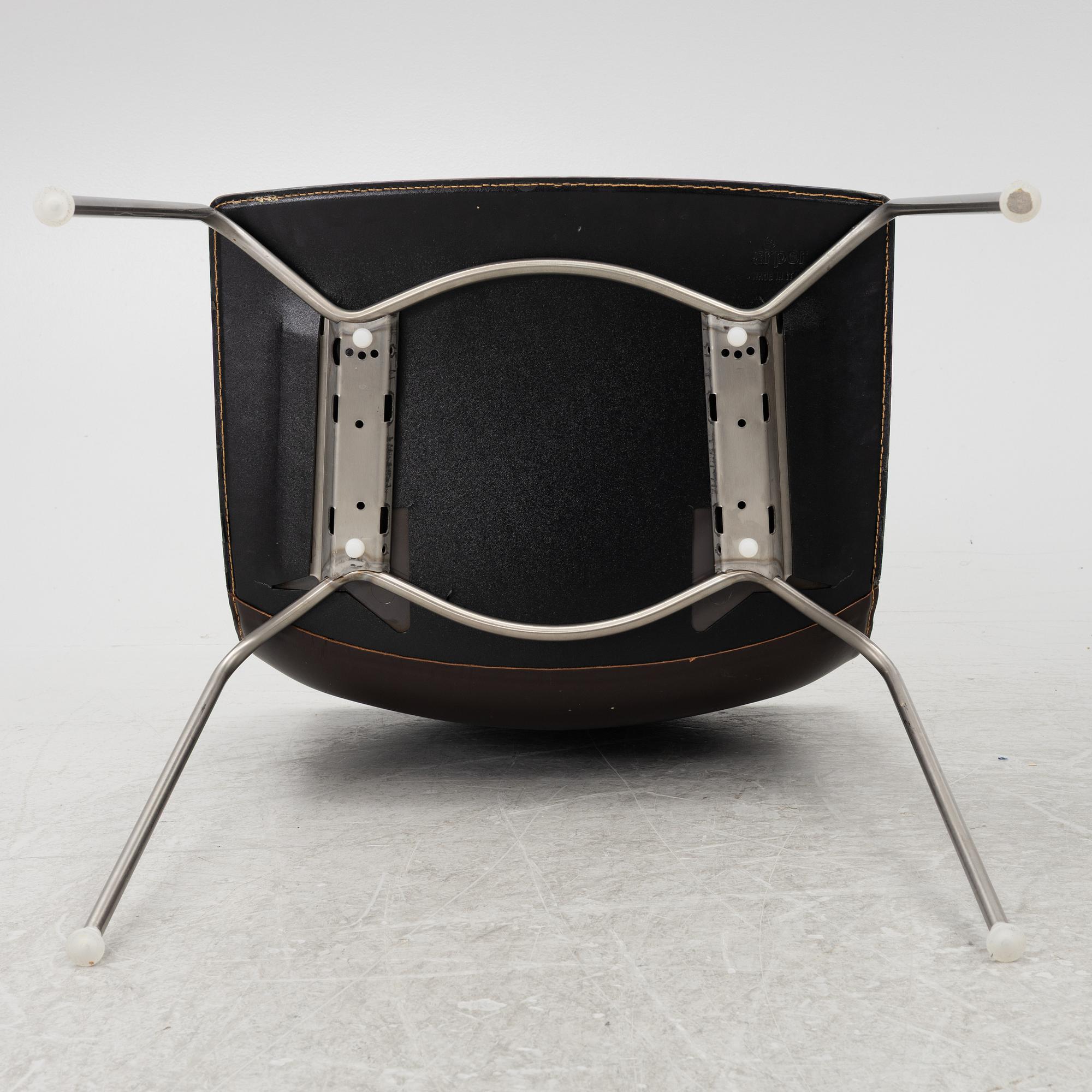 Lievore Altherr Molina, chairs 8 pcs, "Catifa", Arper, Italy.