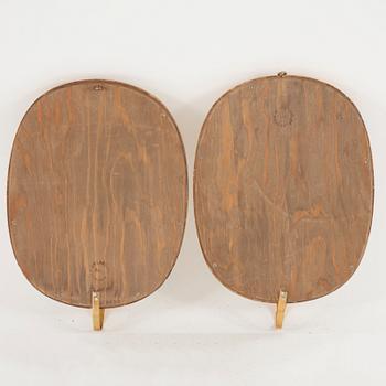 SPEGELLAMPETTER, ett par, J.P. Larsson, Stockholm, 1960.