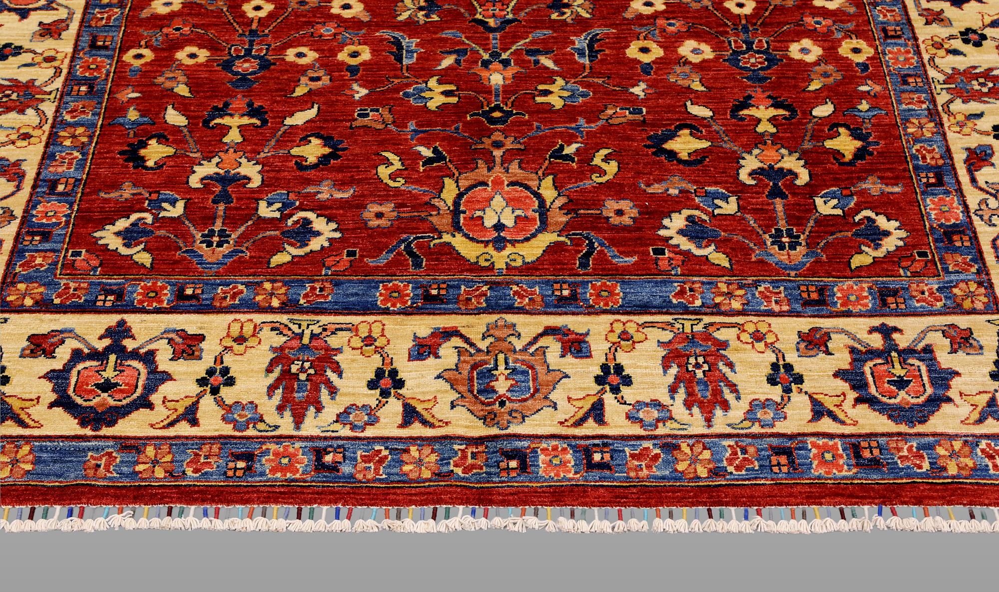 A rug, Ziegler design, approx. 246 x 177 cm.