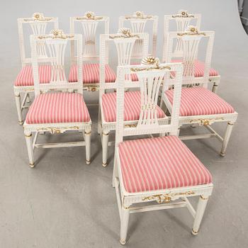Chairs 8 pcs Empire and Empire style 18th/19th century.