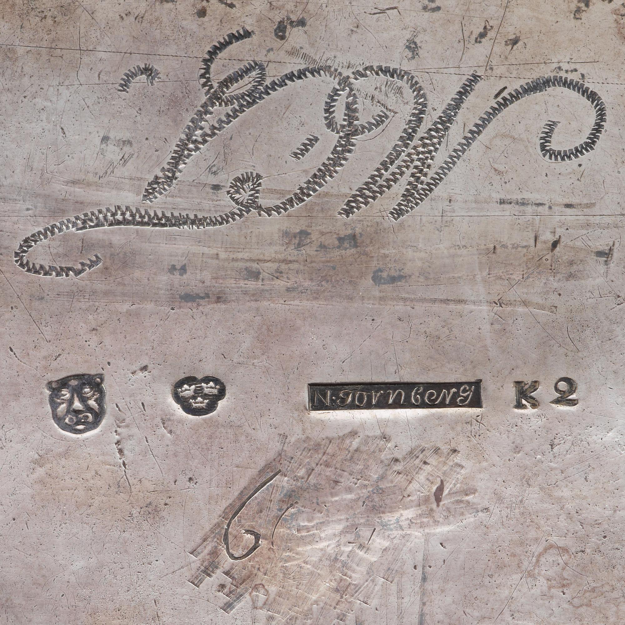 SOCKERSKRIN, av Nils Tornberg, Linköping, 1792. Gustavianskt.