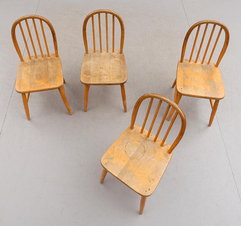 BARNSTOLAR, 4 st, Edsbyverken, 1900-talets mitt.