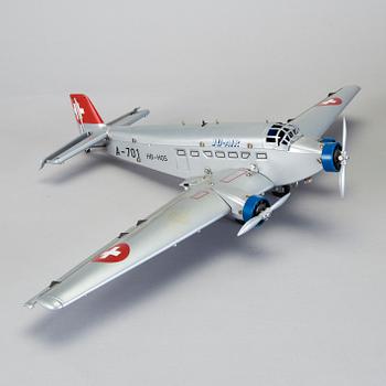 A tinplate Märklin Ju 52 airplane, 198101, Germany 1999.