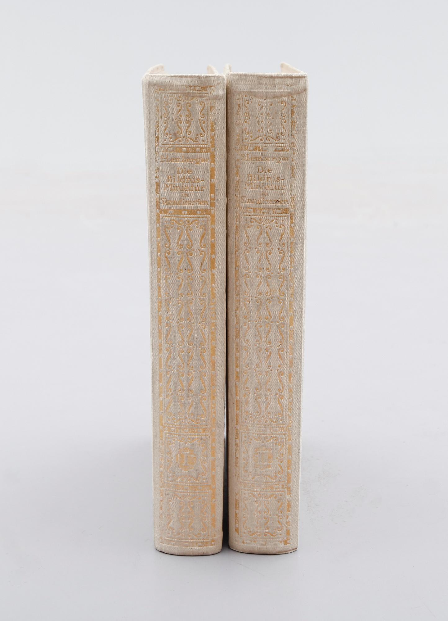 BÖCKER, 2 vol, Die Bildnis-Miniatur in Skandinavien von Ernst Lemberger, Berlin 1912.