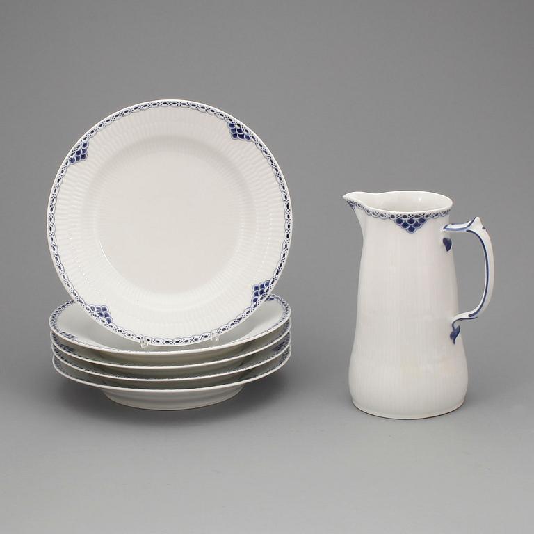SERVISDELAR, 22 stycken, porslin. "Princess", Royal Copenhagen, 1900-tal.