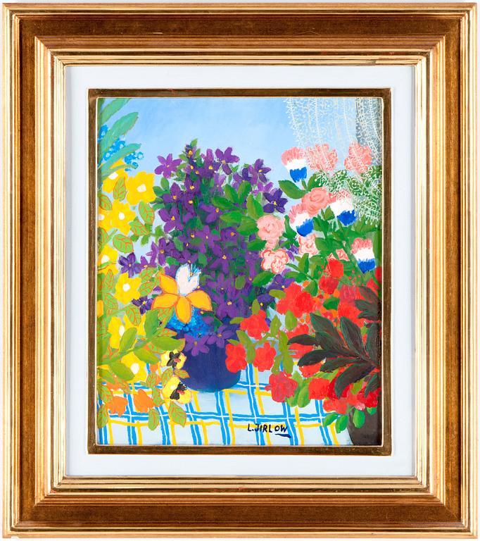 Lennart Jirlow, Still life with flowers.
