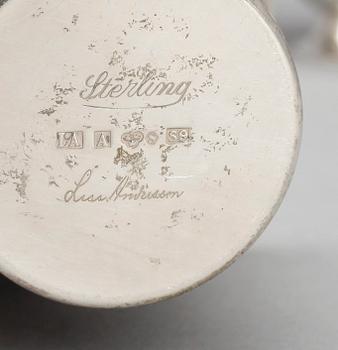 PARTI SILVER 5 delar, Lisa Andersson, Fellingsbro, 1976. Vikt 207 gram.