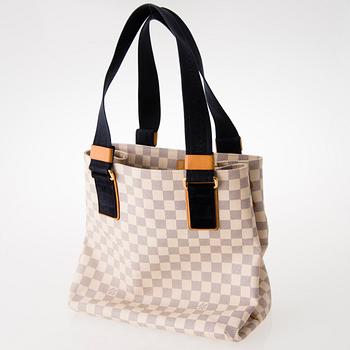 LOUIS VUITTON Damier Azur Articles de Voyage Tote Bag.