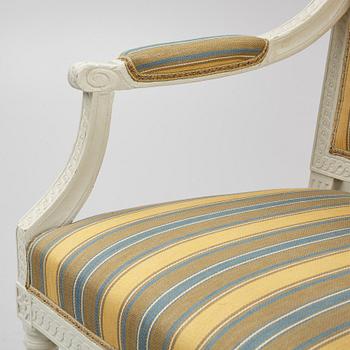 Armchair, Gustavian style, circa 1800.