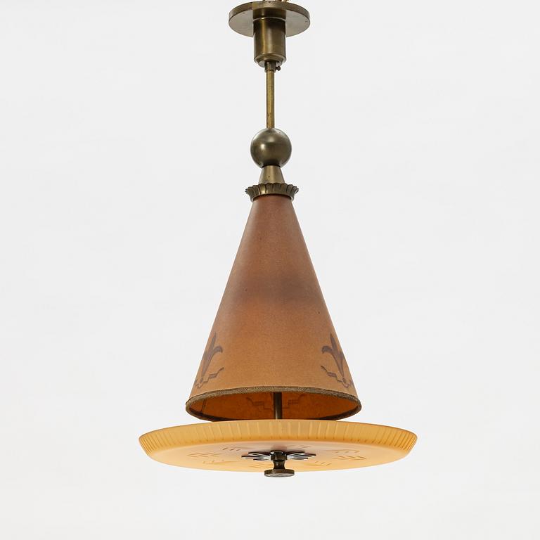 Harald Notini, a ceiling lamp model "6382", Arvid Böhlmarks Lampfabrik, 1930's.