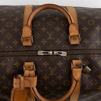 Louis Vuitton,  a monogram canvas 'Keepall 55' weekend bag, 1984.