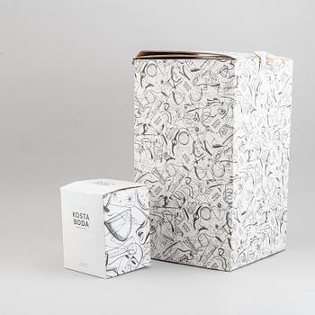 Kjell Engman, skulptur, glas, "Luftballong", signerad och numrerad 54/60.