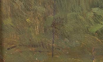 Severin Nilson, Outside the church.