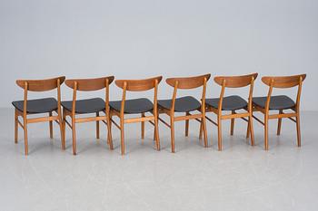 STOLAR, 6 st, Fastrup Möbelfabrik, 1900-talets andra hälft.
