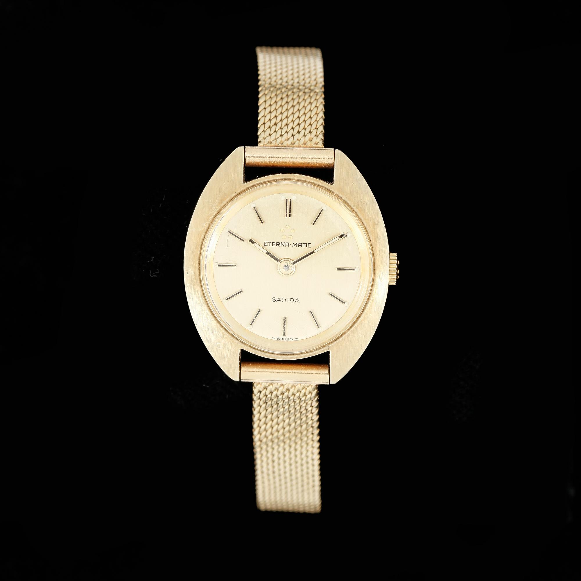 ARMBANDSUR, Eterna Matic, 18k guld.