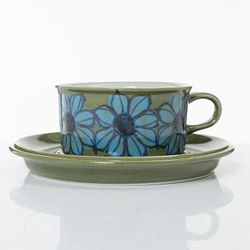 Hilkka-Liisa Ahola, tea cups with saucers, 4 pcs, Arabia, Finland.