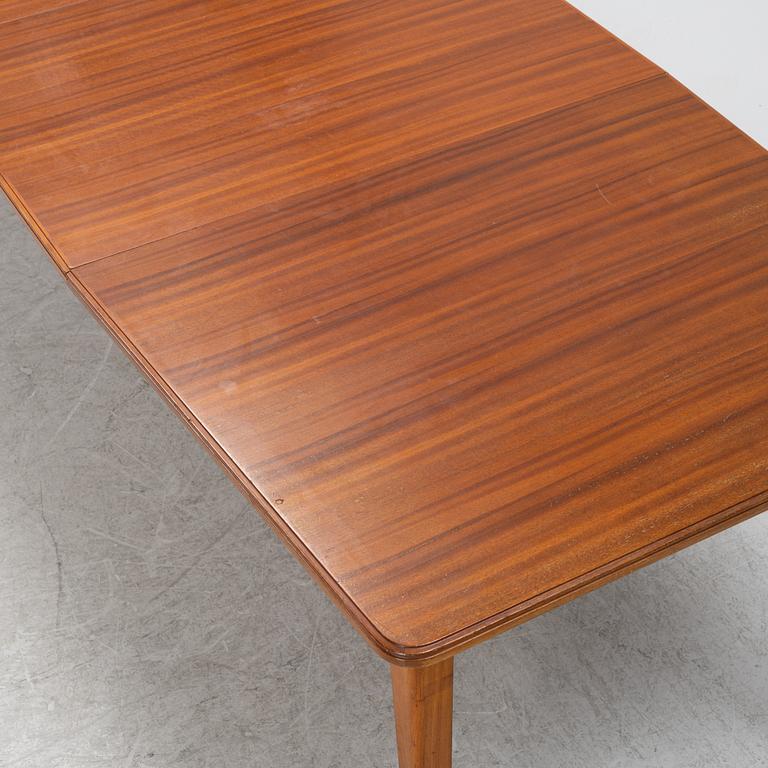 A mahogany dining table, Swedish Modern, 1940's.