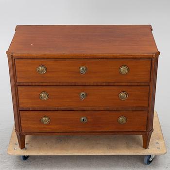 A Gustavian chest of drawers, end of the 18th century,