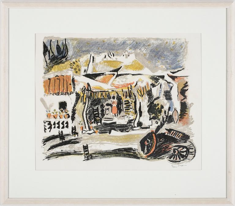 SVEN X:ET ERIXSON, 4 st färglitografier, signerade. Ur mappen "Carmen" från 1954.