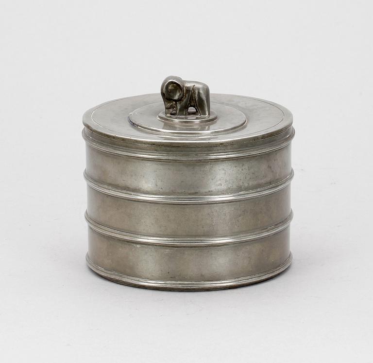 BURK MED LOCK, tenn. CG Hallberg, Stockholm 1934.