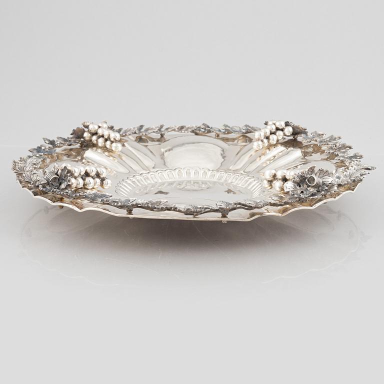 Praktfat, silver, 1900-tal.