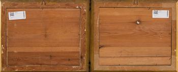 Okänd konstnär 1800/1900-tal , akvareller 2 st.