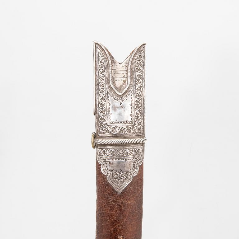 Tulwar / Shamshir, sabre, Afghan - Indian, turn of the Century 1900.