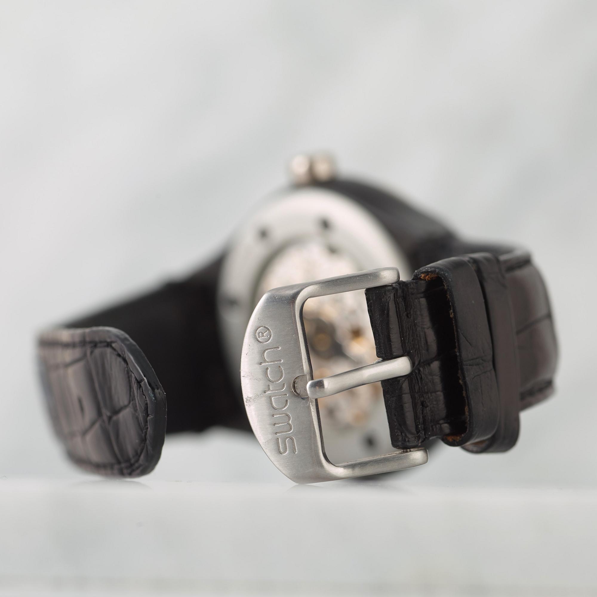 SWATCH, Diaphane One Turn 2 Him, "Carousel movement", wristwatch, 42 mm,