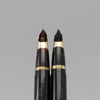 TWO SHAEFFER PEN CO FOUNTAIN PENS, first half of the 20th century.