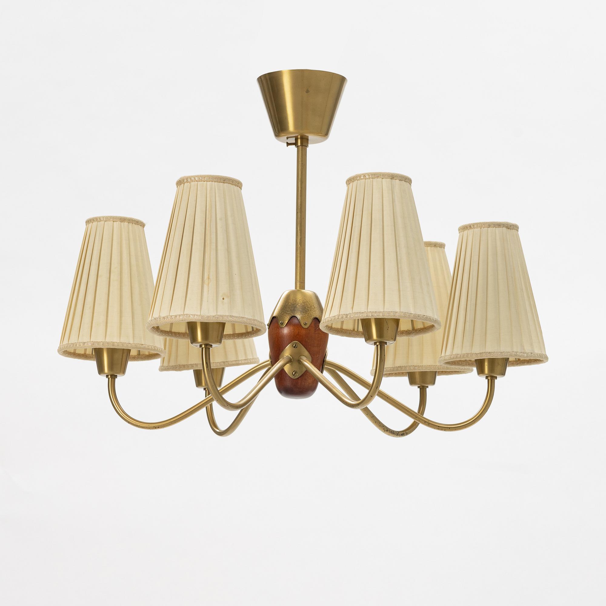 Bergboms, taklampa, Swedish Modern, 1940/50-tal.