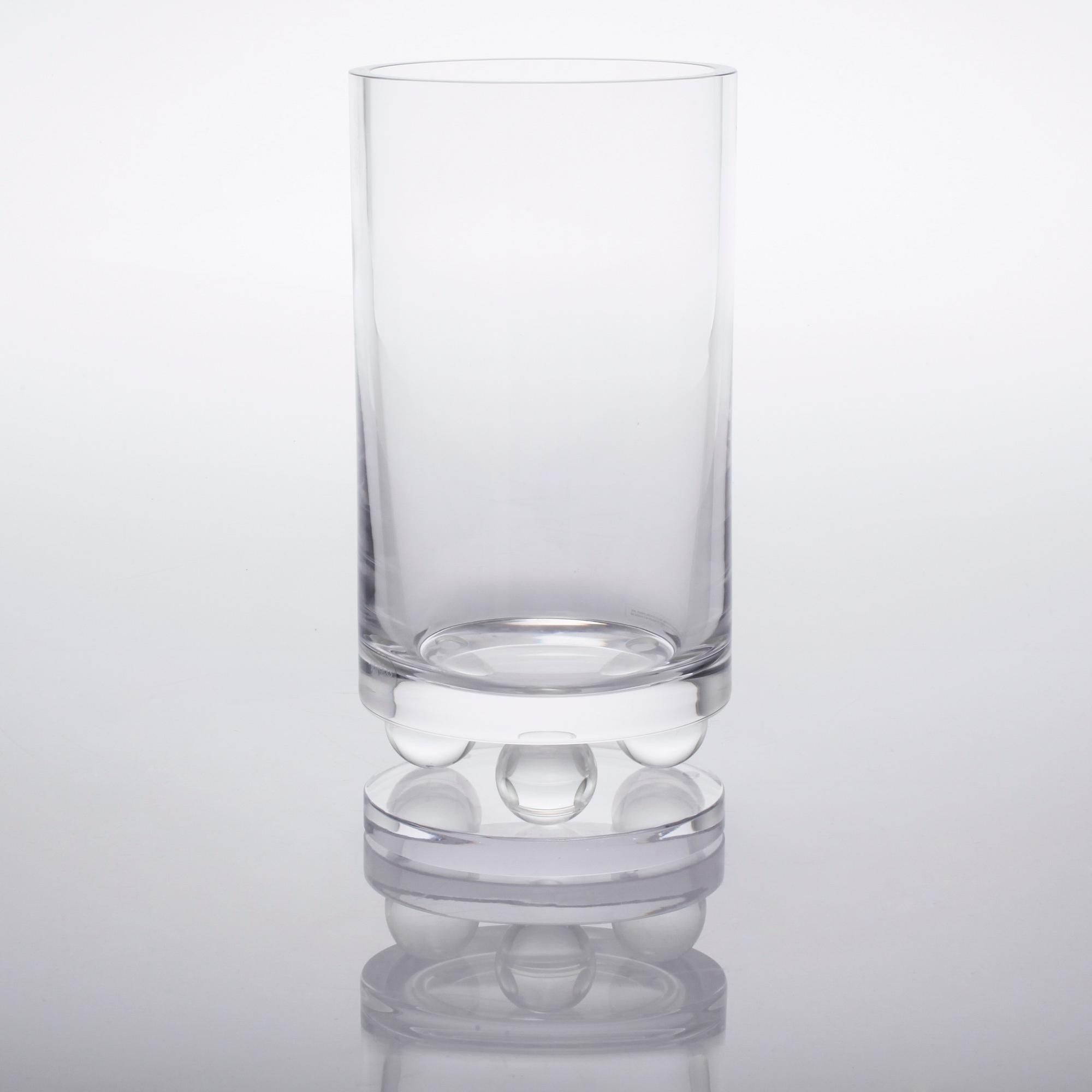 A glass vase by Karl Lagerfeld for Orrefors, signed and numbered 160/500.